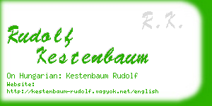 rudolf kestenbaum business card